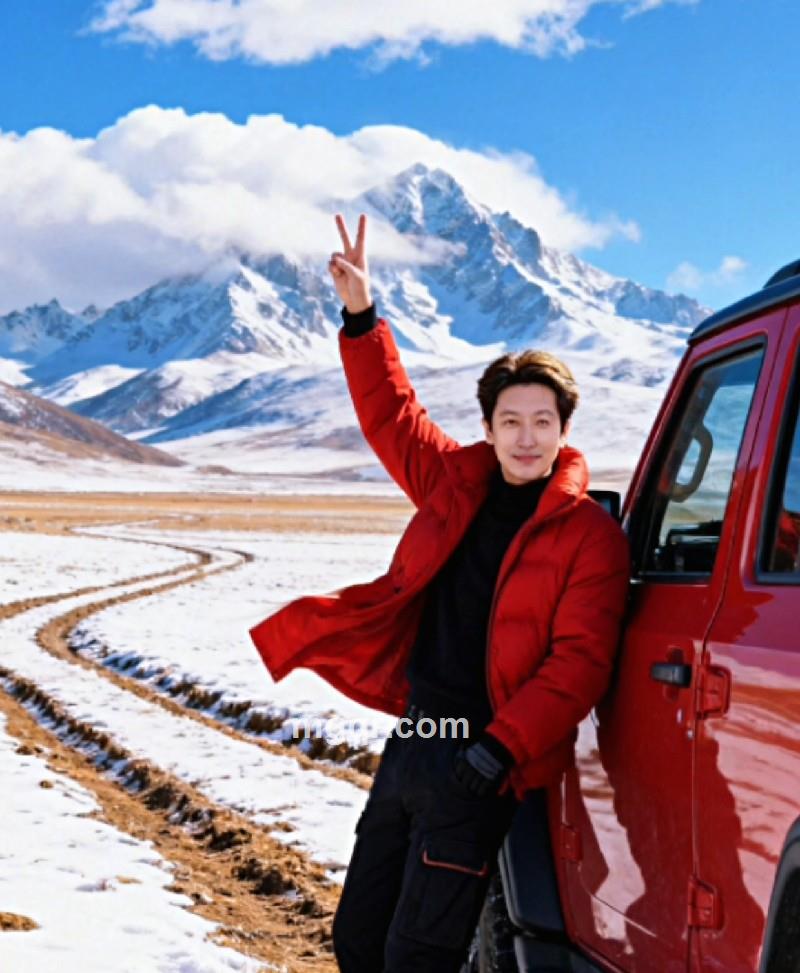 欣赏沿途的风景的照片